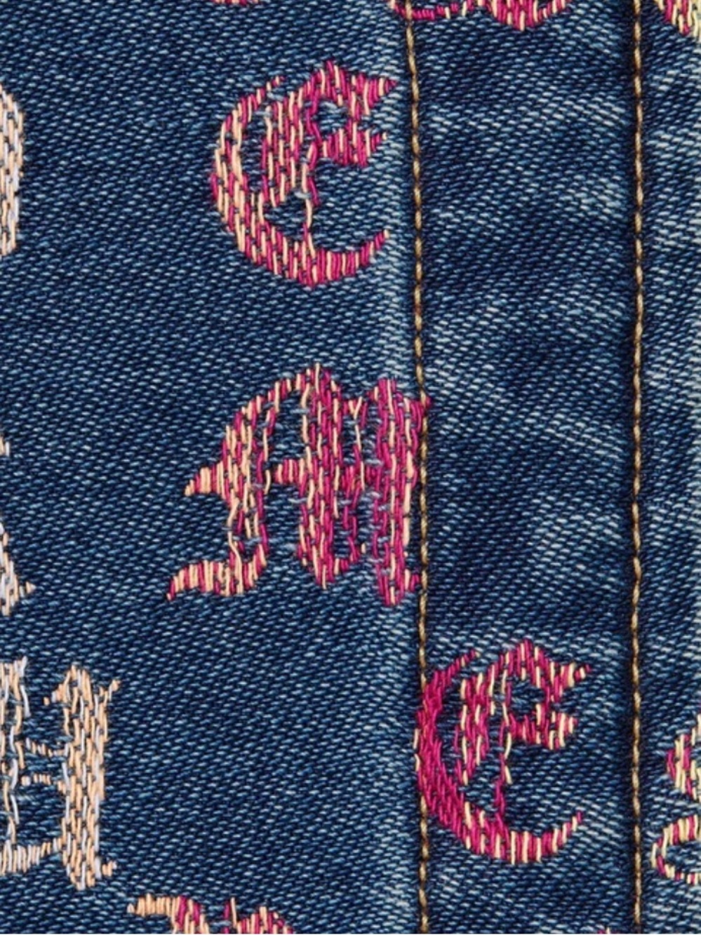 Supreme SS2022 Gradient Jacquard Blue Denim Work Zip Up Jacket Size Small - Picture 9 of 9